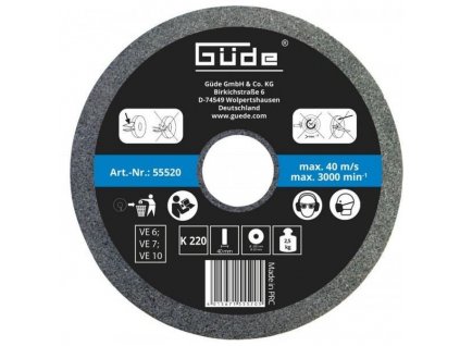 Güde Brúsny kotúč 200x40x20 mm K220 55520