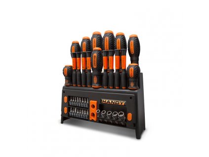 HANDY Sada skrutkovačov so stojanom - 10741 - 39-kusová