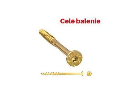 DMX Konštrukčná skrutka so zápustnou hlavou CS DMX - celé balenie