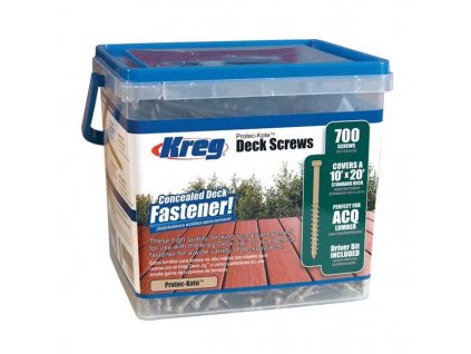 KREG Protec-Kote Skrutky pre terasy, sada 700 ks, 51 mm SDK-C2W-700