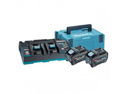 MAKITA 191U13-9 40V Sada akumulátorov 2 x 5,0Ah + DC40RB + Darček káva