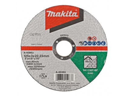 MAKITA A-85363 Rezný kotúč na kameň 125x6x22,23mm