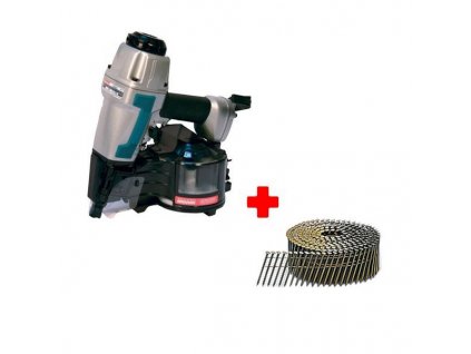 MAKITA AN621 Pneumatická klincovačka + AKCIA klince 2,5 x 57mm skrutkovité F-31272 6750ks VÝPREDAJ