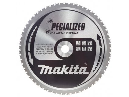 MAKITA B-33439 Pílový / rezný kotúč na oceľ 305 x 2,1 x 25,4 mm 60z /náhrada za B-09765/