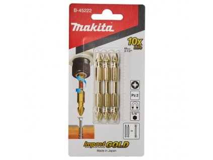 MAKITA B-45222 Torzný dvojitý bit 65mm PZ2 3ks