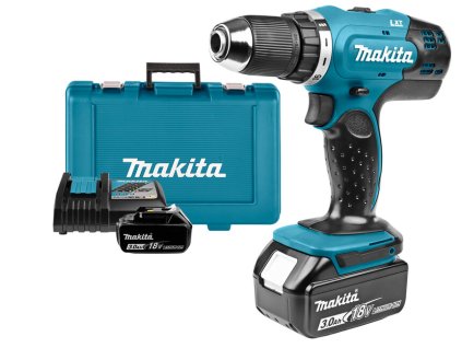 makita ddf453rfe vrtaci skrutkovac akumulatorovy lxt li ion 18v 2x 3.0ah nabijacka 10851