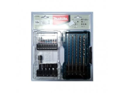 MAKITA E-07026 sada vrtákov a bitov 18-dielna