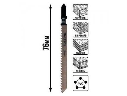 MAKITA pílový list na drevo a plasty 75 mm A-85634