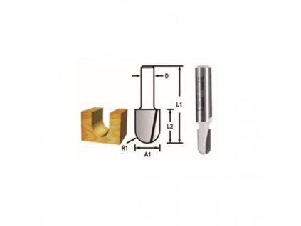 Makita stopková frézka čelná S8/12mm