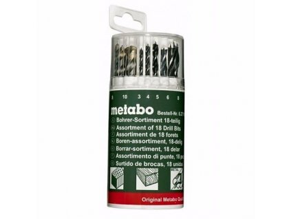 Metabo 627190 sada vrtákov 18-dielna drevo/betón/kov