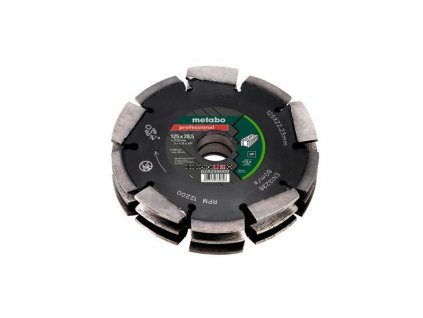 METABO Diamantový frézovací kotúč FS3 125x28, 5x22,23mm 628299000