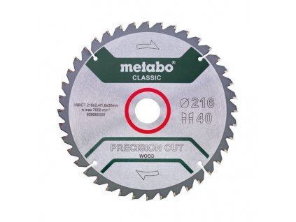 METABO Pílový kotúč 254 x 30 mm 40WZ PRECISION CUT WOOD - CLASSIC 628326000