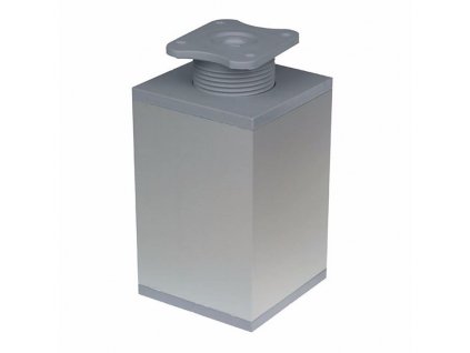 Nábytková noha štvorcová PVC/hliník 60 x 60 mm