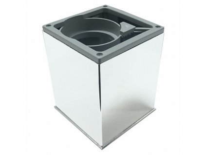 Noha štvorec PVC/chróm 80 x 80 x 100 mm DOPREDAJ