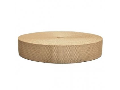 Polypropylénový popruh 40 mm bežový, cena za 1m
