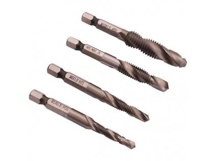 PRO-TECHNIK sada závitníkov M5,6,8,10 HSS, stopka 6hran 2.CTD1