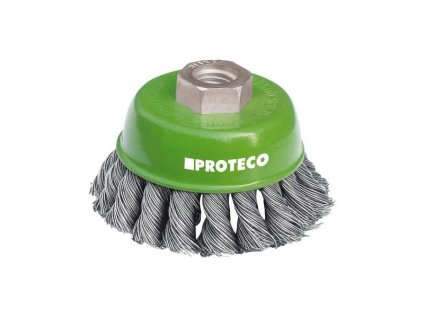 PROTECO misková kefa 65mm x M14, NEREZ 0.5 mm / 10.233-065-NER