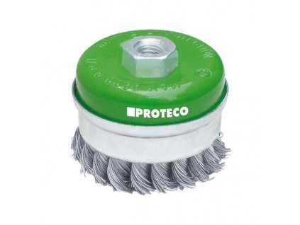PROTECO misková kefa 80mm x M14 NEREZ 10.233-080-NER