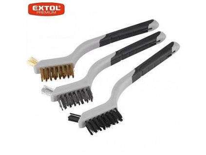 Sada drótenych kartáčov 3ks 180mm EXTOL PREMIUM 8803901