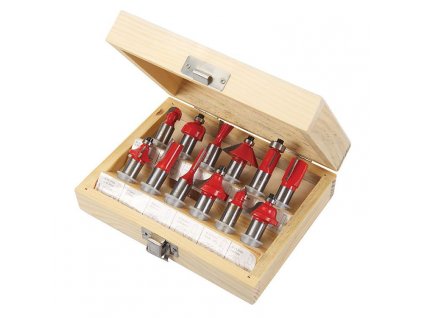 SILVERLINE 251591 sada frézok 12-dielna stopka 12 mm