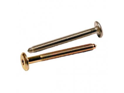 Skrutka k sektoru na valček, žltý zinok / biely pozink / bronz