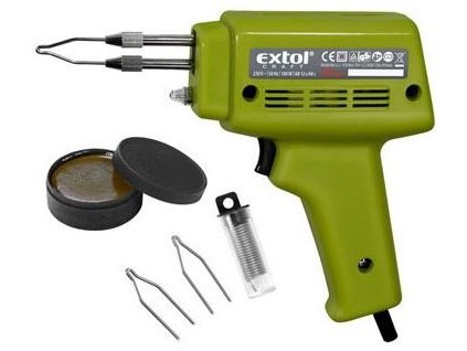 Spájkovacia pištoľ Extol Craft 100W +kufor 9921