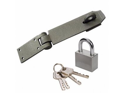STAVTOOL P19017 Petlica na visiaci zámok 160 x 40 mm + zámok
