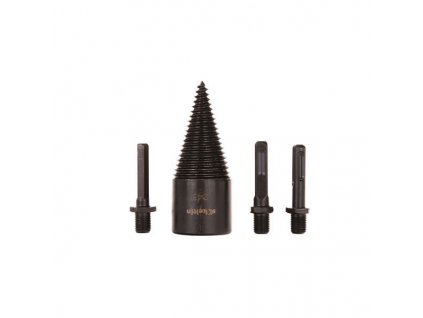 Štiepací tŕň do dreva Ø45mm + 2x adaptér SDS-plus a 1x HEX-6HRAN K02398