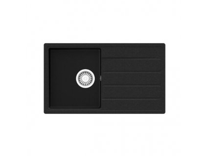 TEKA COMFOR 45 B-TQ 1B 1D Granitový drez 760 x 440 mm OB čierna metalická 115350001