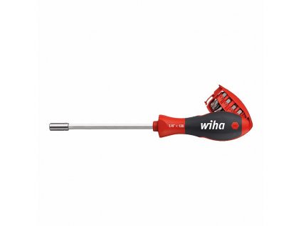WIHA 32901 Magnetický skrutkovač so zásobníkom na 8 bitov 1/4 "