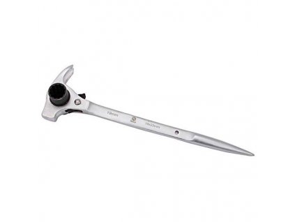 XL-TOOLS Lešenársky kľúč 19 x 22 mm s račňou a kladivom 2.kmr2