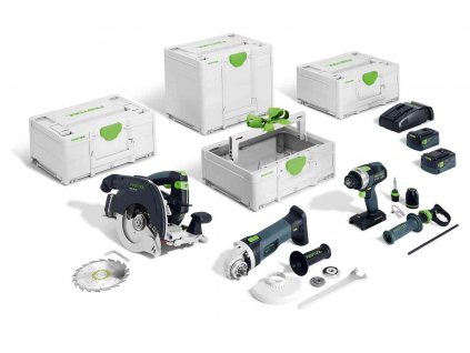FESTOOL Aku. sada Combo pre drevostavby HKC 55/TPC 18/AGC 18/TB M 137 578025