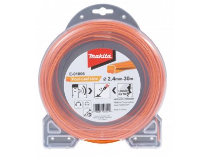 MAKITA E-01806 Žacie lanko štvorlístok, oranžové 2,4mmx30m