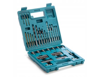MAKITA E 11829 ZESTAW AKCESORIOW OSPRZETU WIERTEL BITOW NASADEK 60 sztuk (1)