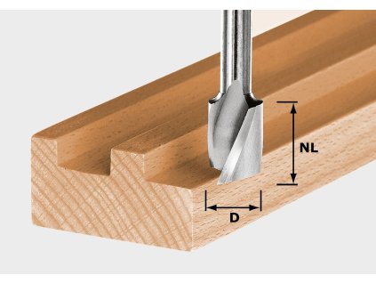 Festool Špirálová drážkovacia fréza HW Spi S8 D6/21