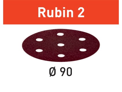 Festool Brúsny kotúč Rubin 2 STF D90/6 P180 RU2/50