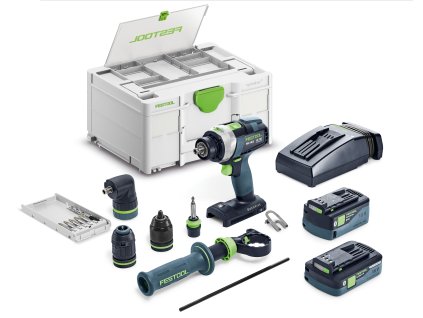 Festool Akumulátorový príklepový vŕtací skrutkovač QUADRIVE TPC 18/4 5,0/4,0 I-Set/XL