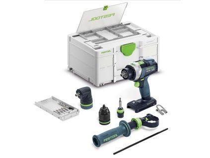 Festool Aku príklepový vŕtací skrutkovač QUADRIVE TPC 18/4 I-Basic-Set