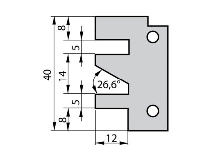 žiletka profil C F641 90400