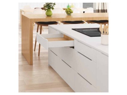 Zásuvkový komplet TeVeX slim box 450 mm BIELY