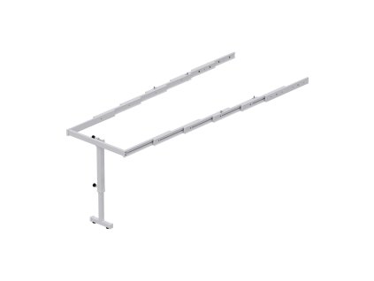 STARAX Kovanie na rozťahovací stôl s podperou 600mm biely S2145W