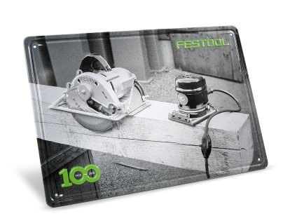 Festool Plechový štít 100 rokov retro náradie MES-FT1 100Y