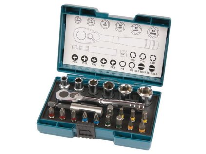 MAKITA B-54081 Sada bitov a nástrčných kľúčov 21-dielna DOPREDAJ