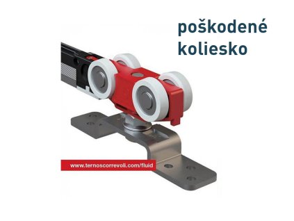 TERNO Sada FLUID posuvné dvere, do max. 160kg TER.FC160.2F.S (poškodené koliesko) DOPREDAJ