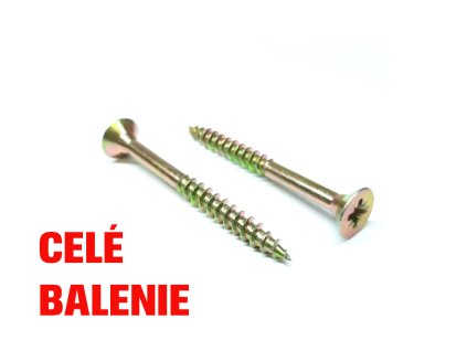 Skrutka do dreva so zapustenou hlavou DIN 7505C - čiastočný závit CELÉ BALENIE