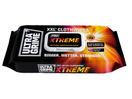 Profi čistiace obrúsky ULTRAGRIME PRO XTREME 40ks XXL 38x25cm
