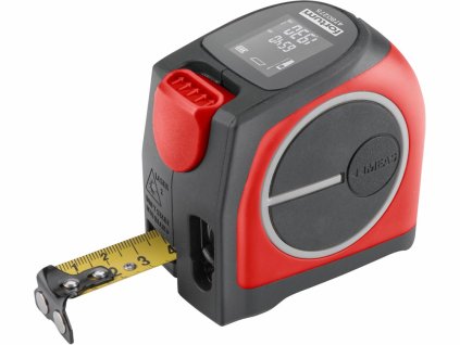 Meter zvinovací s laserovým meračom vzdialenosti 2v1, FORTUM