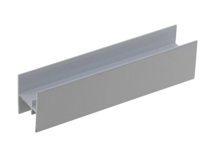 Posuvné kovanie EVO spojovací profil H veľký 3m, na 18mm, strieborný
