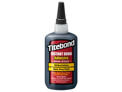 Titebond Instant Medium Jet Black Rýchloschnúce lepidlo 59ml