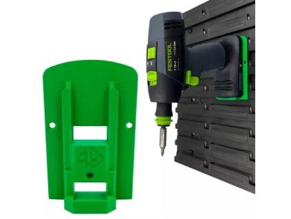 Držiak náradia FESTOOL 18V na stenu zelený
